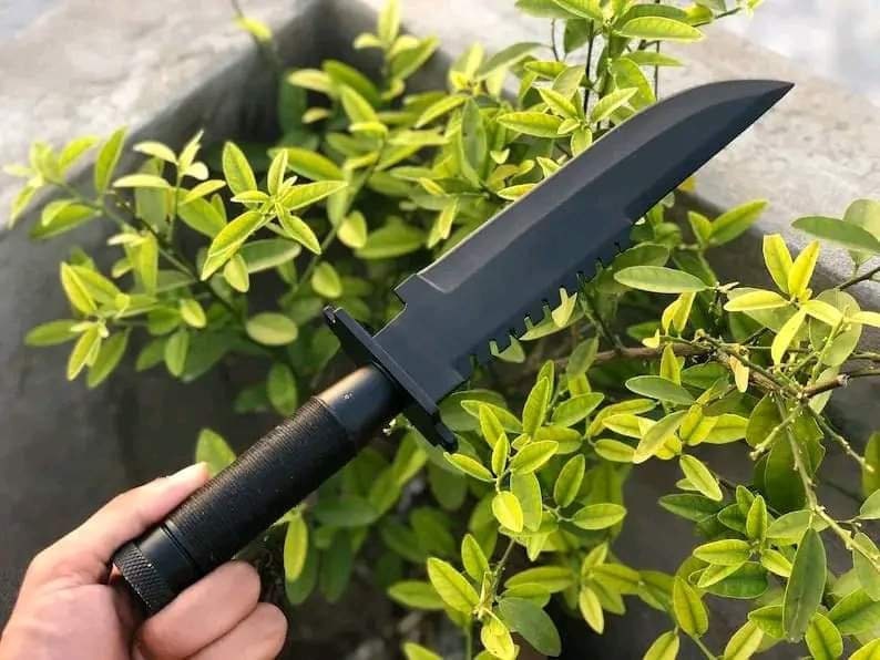 Hand Rambo Knife and Leather Sheath ,hunting Knife, Camping