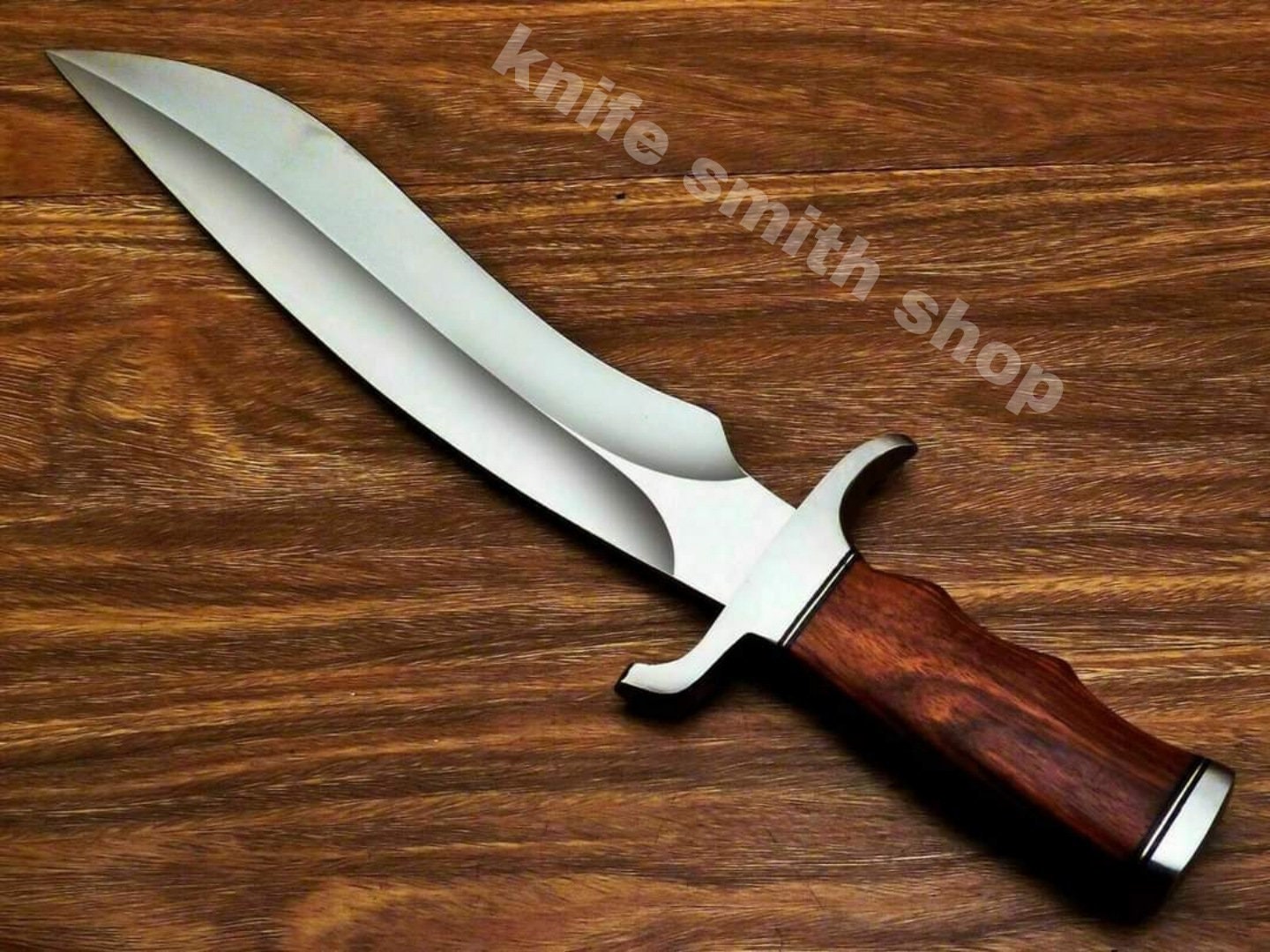 Handmade Bowie Knife , Bushcraft Bowie Knife With Sheath, Custom D2