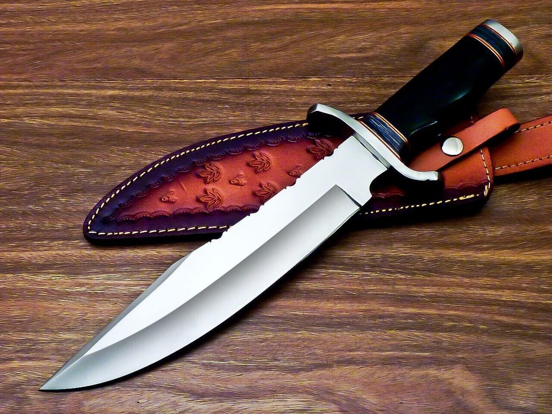 Handmade Bowie Knife Bushcraft Bowie Knife With Sheath Etsy Canada