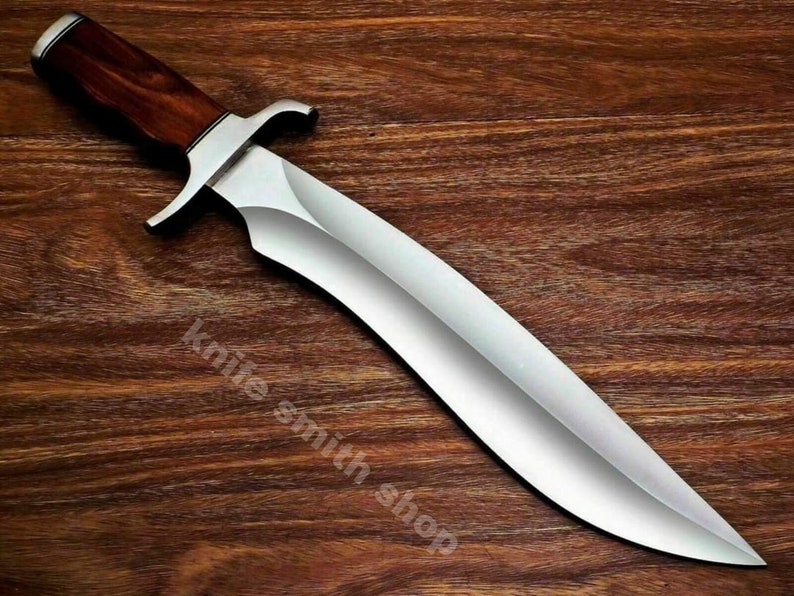 Handmade Bowie Knife , Bushcraft Bowie Knife With Sheath, Custom D2