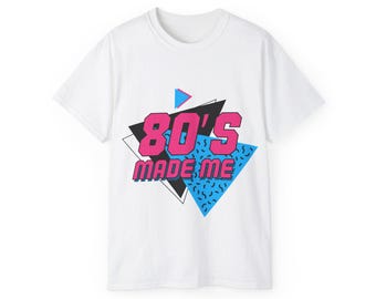 80's Cotton Tee - Vintage Unisex Graphic T-Shirt, Retro Soft Cotton Shirt, Classic Tee Top for Men and Women, Indie Hipster Fashion Apparel,
