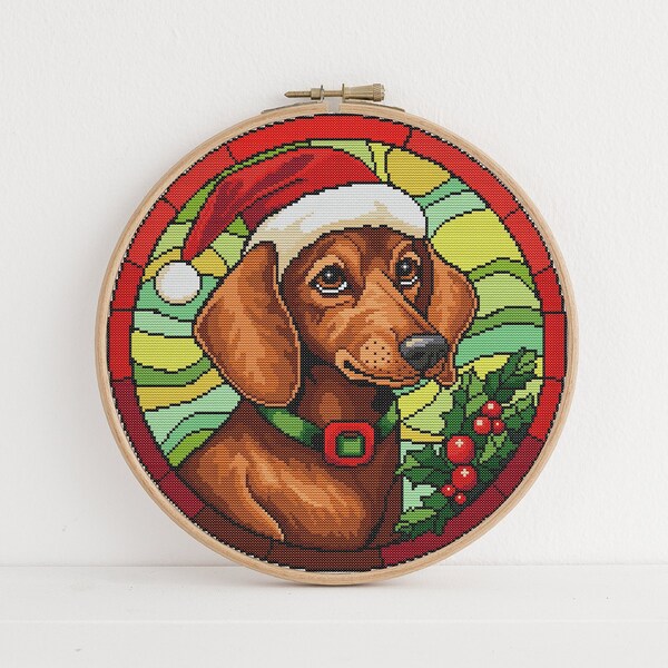 Dachshund Stained Glass Pattern Etsy