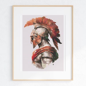 Achilles Cross Stitch Pattern, Ancient Greek Bust, Trojan, Pattern Keeper Compatible PDF image 1