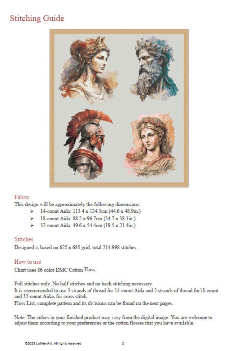 Ancient Gods Cross Stitch Pattern Ancient Greek Goddess Etsy