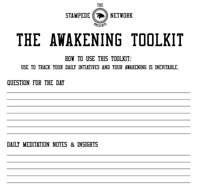 The Awakening Toolkit Self Actualization Journal Etsy