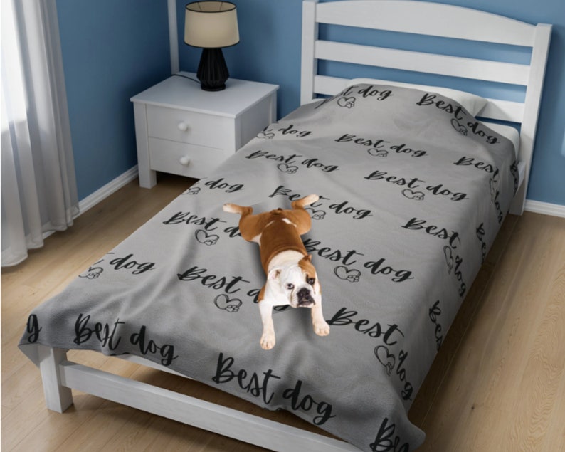 Best Dog Blanket With Paw Print and Heart Dog Blanket Dog Blanket for