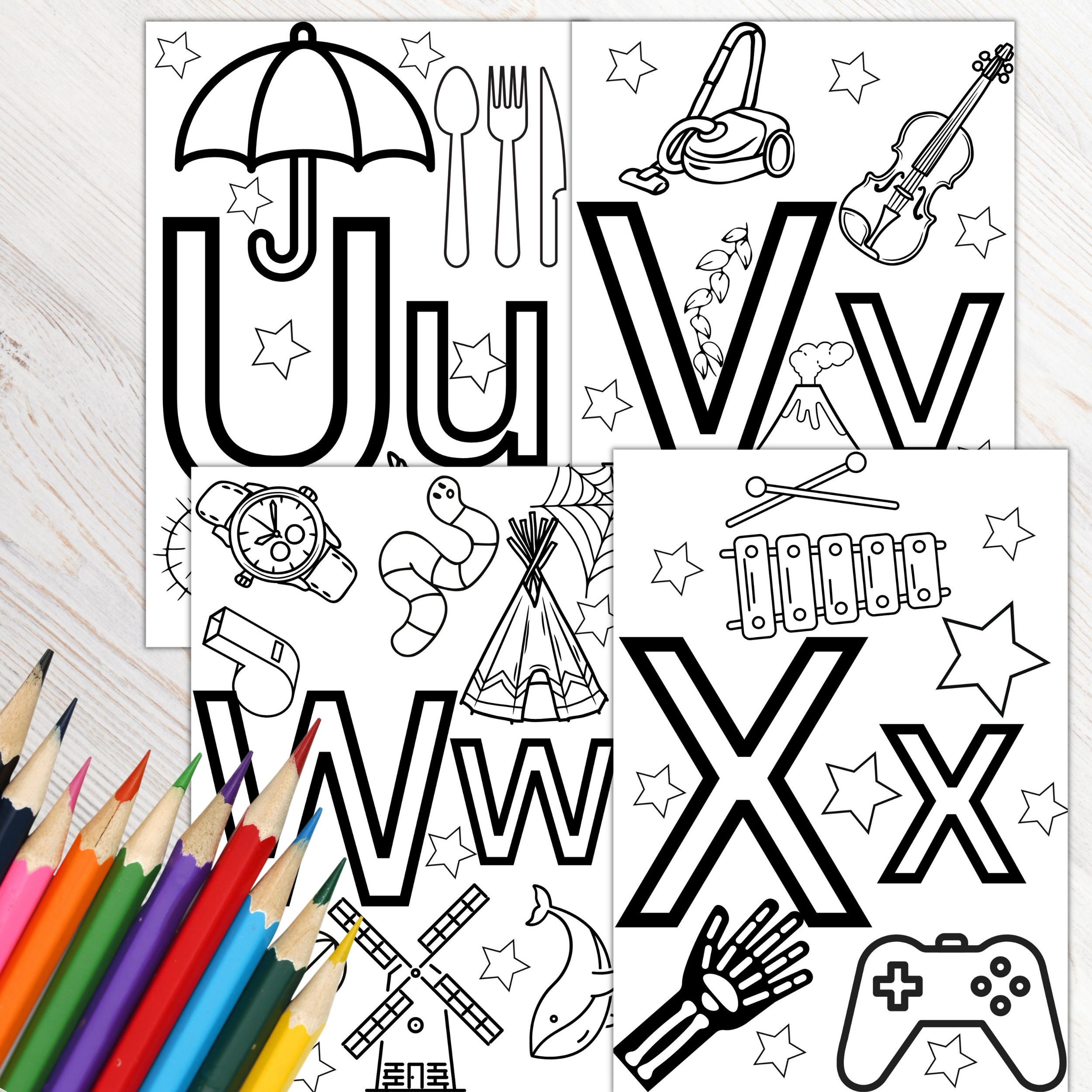Printable Alphabet Colouring Pages Digital Download 26 Pages Colouring Printable Alphabet Colouring Pages Digital Download 26 Pages Colouring