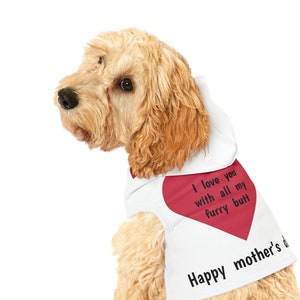 Mother&#39;s Day 2024 Dog Hoodie Gift | Perfect Funny Gift Dog Moms | Szs XXS to L