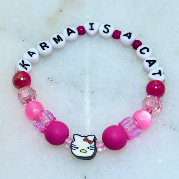 Karma Is A Cat Taylor Swift Swiftie Friendship Bracelet