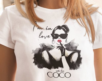 Coco Vintage Shirt Celebrity Shirt Women Day Gift For Her I'm In Love With The Coco Shirt For Woman Coco Lover Gift For Woman Fashion Tshirt