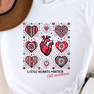 CHD Awareness Cotton Tee: Heart Disease Month Warrior Shirt