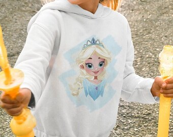 Elsa Hoodie Sweatshirt Kids Frozen Sweatshirt Toddler Elsa Hoodie Princess Sweatshirt Disneyland Hoodie Kid Youth Toddler Princess Hoodie