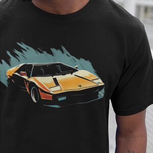 Retro Supercar Shirt 80s Vintage Sports Car Guy Gift For Him Gift For Boys Car Shirt Car Lover Gift For Boyfriend Car Enthusiast Boyfriend