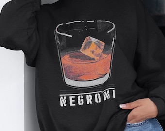 Negroni Cocktail Shirt: Italian Drink Art, Party Tee