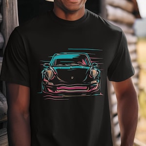 Porsche Car Graphic Tee: Car Enthusiast Gift