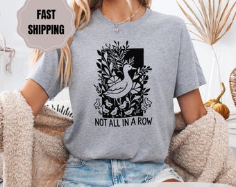 Funny Ducks Not in A Row Shirt: Retro Farm Animal Tee
