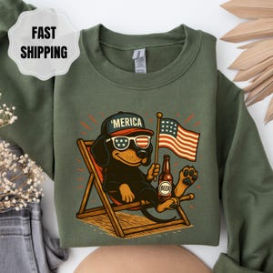 Funny Dachshund 4th of July Shirt: Patriotic Doxie Tee