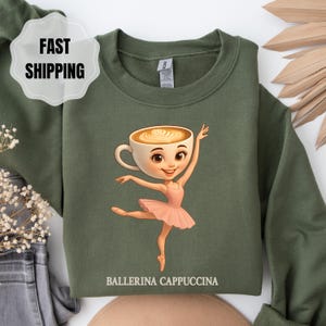Ballerina Capuccina shirt, Ballerina Cappuchina Tee, Italian Brainrot Funny Shirt, Meme Shirt, Trending Meme Unisex Tee, Latte Spin Meme Tee