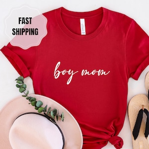 Boy Mom Shirt, Mom of Boys Shirt, Cute Mom Life Tee, Mother&#39;s Day Gift, Mama of Boys Shirt, Boy Mom Graphic Shirt for Women, Mama Tee