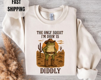 Funny Cowboy Frog Shirt: Western Humor Graphic Tee