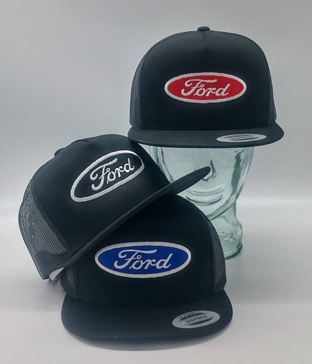 Ford Hat, Ford Logo Patch, Vintage Trucker Cap, Ford Dad 
