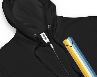 Aromantic Asexual Pride Bleeding Heart Gender Neutral Zip Hoodie