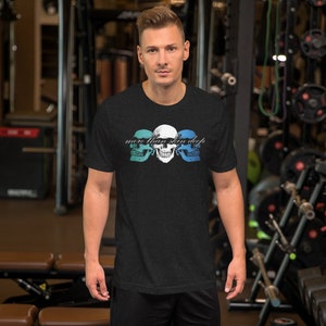 Gay MLM Pride More Than Skin Deep Skulls Gender Neutral Short Sleeve Tee | Gay MLM Pride Shirt | Subtle Gay MLM Apparel