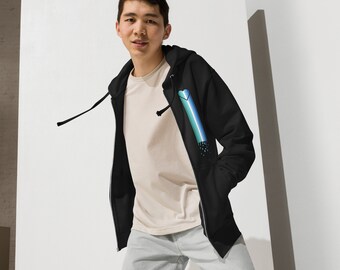 Gay MLM Pride Bleeding Heart Género Neutral Sudadera con capucha y cremallera