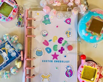 V-Pet Dex, With Binder, Tamagotchi & Digimon Roster Checklist, Guide, Booklet, Virtual Pet Tracker,