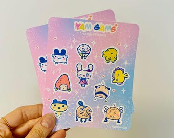 Tamagotchi Stickers, Kawaii Stationery, Planner Decals