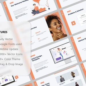 600+ Page Minimal Clean Investor Presentation Pitch Deck Pack - Smooth Fully Editable Animated Template - Canva Business Powerpoint Template image 2