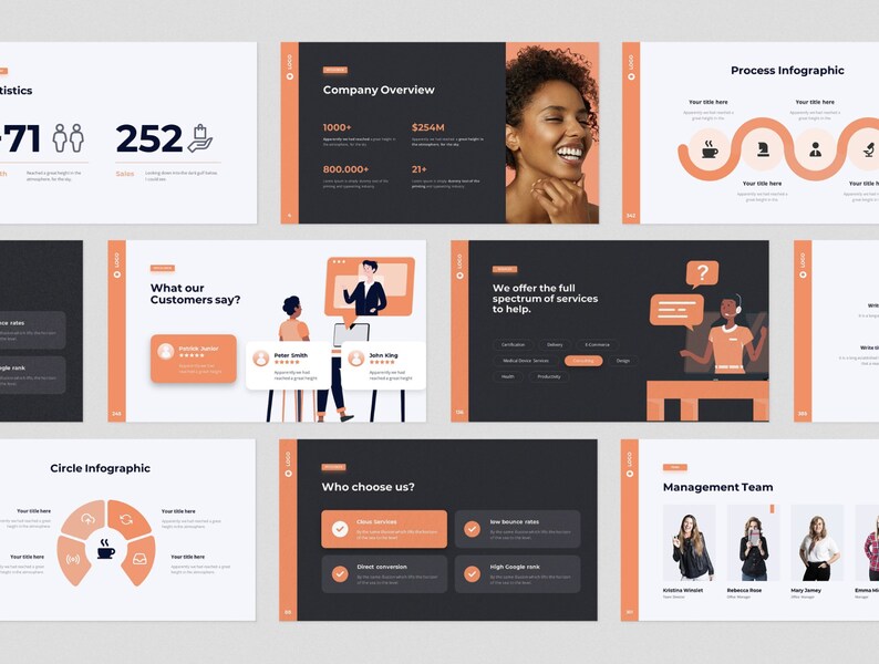 600+ Page Minimal Clean Investor Presentation Pitch Deck Pack - Smooth Fully Editable Animated Template - Canva Business Powerpoint Template image 9