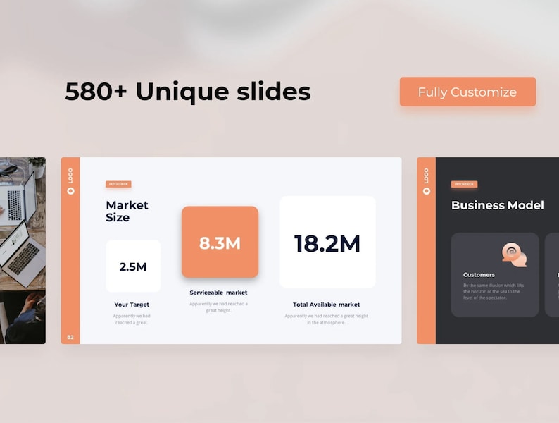 600+ Page Minimal Clean Investor Presentation Pitch Deck Pack - Smooth Fully Editable Animated Template - Canva Business Powerpoint Template image 3