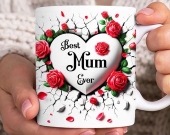 I Love You Mom Mug Wrap, Mothers Day 11oz & 15oz Mug Template, Mama 11oz Mug Png, Best Mum Ever Mug Png, Mug Designs, Mom Coffee Mugs