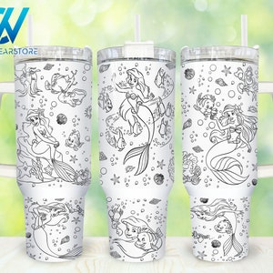 Movies Characters 40oz Tumbler Wrap Png, Cartoon Characters 2 pieces 40 oz Tumbler Png, Princess Cartoon 40oz Tumbler Png Sublimation Design