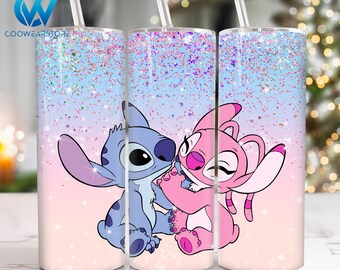 Cartoon Characters 20 oz Skinny Tumbler Sublimation Design, Cartoon Couple 20oz Skinny Tumbler Png, Cartoon Straight and Taper Tumbler Wra
