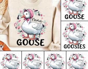 Bündel Mama Gans Png, Mama Silly Goose Png, Kokette Mama Png, glücklicher Muttertag Png, Muttertagsgeschenk, Nana Gans Png, Mimi Gans Png