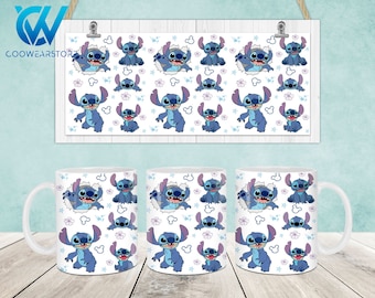 Cartoon Characters Mug Wrap, 11oz & 15oz Mug Template, Cartoon 11oz Mug Png, 15oz Mug Png, Mug Designs, Coffee Mugs, Mug Sublimation Design