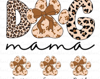 Custom Dog Mom Coquette Bow Png, Happy Mother's Day Png, Custom Dog Name Shirt Png, Dog Mom Png, Custom Dog Lover Png, Mother's Day Png