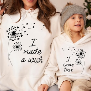 I made a wish Mom Png, I came true Daughter Png, Matching Mom Daughter Png, Happy Mother&#39;s Day Png, Mother&#39;s Day Gift, Mama Png,Mom Life Png