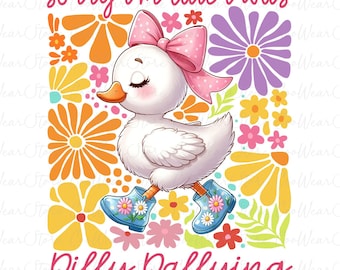 Entschuldigung, ich bin zu spät, ich war Dilly Dallying Goose Png, Blumenmama Gans Png, Mama Dumme Gans Png, Gans Muttertag Png, Blumengans Png