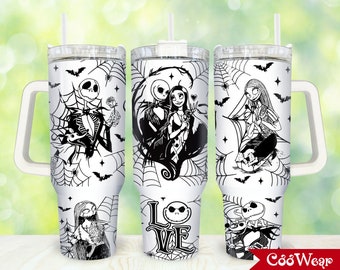 Movies Characters 40oz Tumbler Wrap Png, Halloween Characters 2 pieces 40 oz Tumbler Png, Horror 40oz Tumbler Png Sublimation Designs
