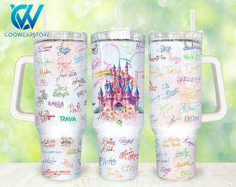 Movies Characters 40oz Tumbler Wrap Png, Cartoon Characters 2 pieces 40 oz Tumbler Png, Magic Cartoon 40oz Tumbler Png Sublimation Design