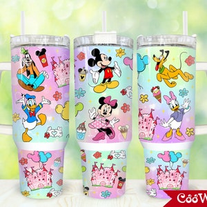 Movies Characters 40oz Tumbler Wrap Png, Cartoon Characters 2 pieces 40 oz Tumbler Png, Magic Cartoon 40oz Tumbler Png Sublimation Design