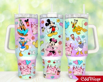 Movies Characters 40oz Tumbler Wrap Png, Cartoon Characters 2 pieces 40 oz Tumbler Png, Magic Cartoon 40oz Tumbler Png Sublimation Design