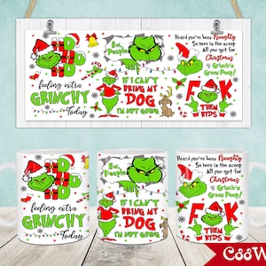 Christmas Mug Wrap, 11oz & 15oz Mug Template, Merry Christmas 11oz Mug Png, 15oz Mug Png, Mug Designs, Coffee Mugs, Mug Sublimation Design