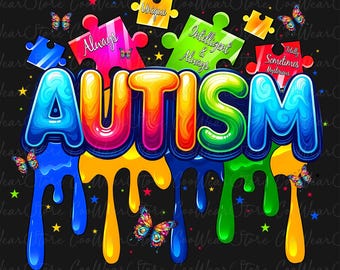Retro Autism Awareness png, Autism Be Kind png, Autism Mama png, Autism Puzzle png, Autism Mom png, Autism Month png, Autism Kids png
