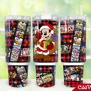 Christmas 40oz Tumbler Wrap Png, Merry Christmas 2 pieces 40 oz Tumbler Png, Cartoon Christmas Tumbler 40oz Png, Sublimation Designs