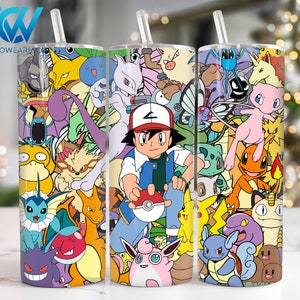 Cartoon Characters 20 oz Skinny Tumbler Sublimation Design, Cartoon 20oz Skinny Tumbler Png, Cartoon Straight and Taper Tumbler Wra