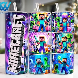 Cartoon Characters 20 oz Skinny Tumbler Sublimation Design, Movies Characters 20oz Skinny Tumbler Png, Straight and Taper Tumbler Wrap